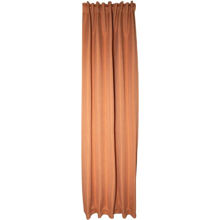 Homing Schlaufenschal Galdin 140x245 Vorhang Schlafzimmer verdunkelnd ziegel – Bild 1