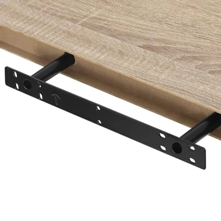 EUGAD Wandregal Wandboard Buchregal Hängeregal DVD CD Regal Holz Board 50cm Eiche 0115QJ – Bild 8