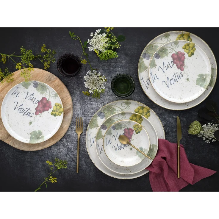 Uno In Vino Veritas, Tellerset 12-tlg (mo) – Bild 5