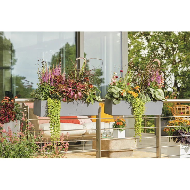 Lechuza Balkonkasten Balconera Stone 80 steingrau – Bild 5