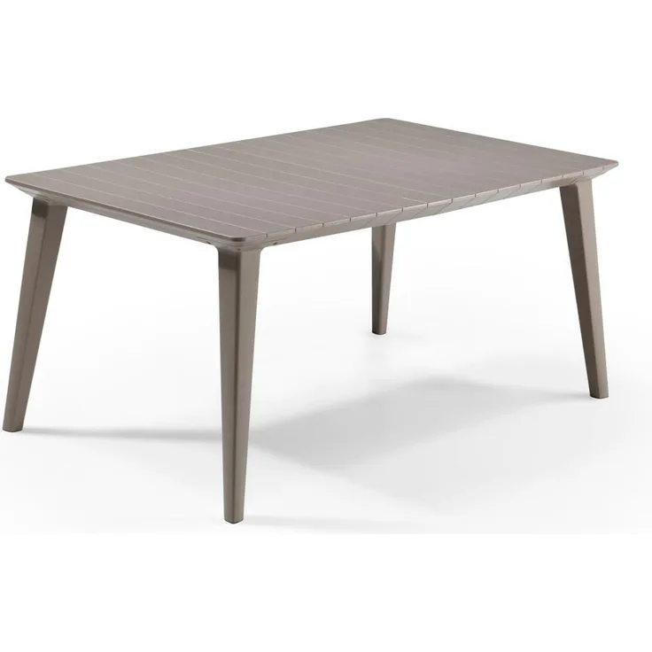 Allibert Lima Tisch Cappuccino - wetterfest, Garten-Esstisch, Outdoor