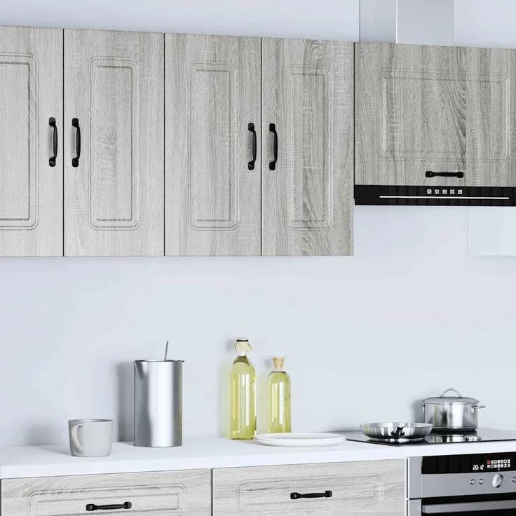 vidaXL Küchen-Hängeschrank Kalmar Grau Sonoma Holzwerkstoff 853583 – Bild 3