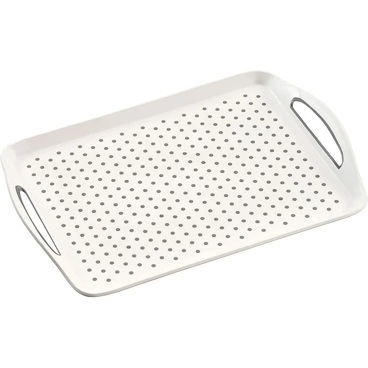 KESPER 77200 Serviertablett aus Kunststoff, weiß / Tablett / Frühstückstablett