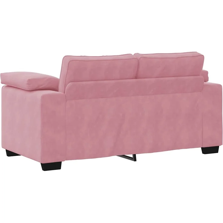 vidaXL Zweisitzer-Sofa Rosa 160x77x82 cm Samt 4105260 – Bild 5