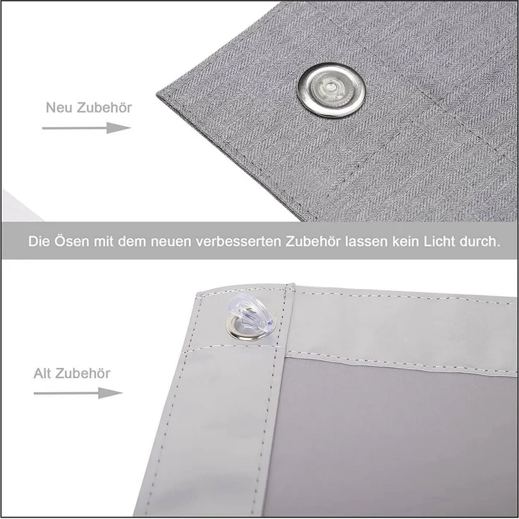 WOLTU Thermo Dachfenster Rollo ohne Bohren Sonnenschutz Verdunkelungsrollo mit Saugnäpfen, Thermorollo Hitzeschutz für Velux- und Roto-Fenster F06 / 206, Grau 48x93 cm – Bild 4