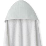 Bademantel "SCHÜRZ" Waben weiß und grün