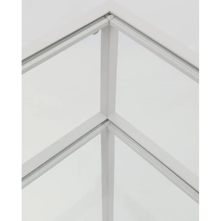 Kare Design Konsole Loft Greige, 80x85 cm Ablage aus Glas, Minimalistisch, Wohnzimmer, Flur – Bild 4