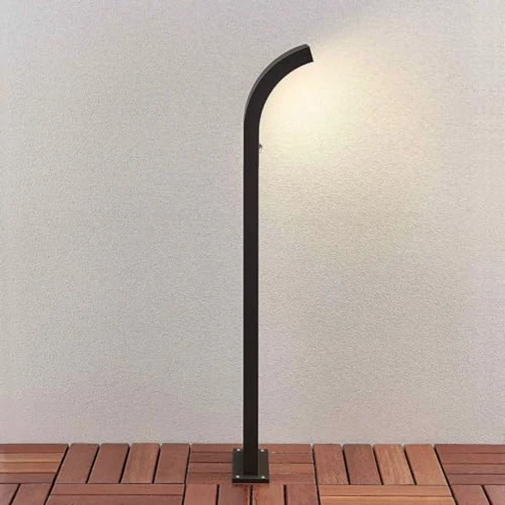 Arcchio LED Wegeleuchte Advik, Pollerleuchte mit Bewegungsmelder, grafitgrau, 100 cm, spritzwassergeschützt IP54, 13,5W, 760 Lumen, warmweiß (3000K) – Bild 5