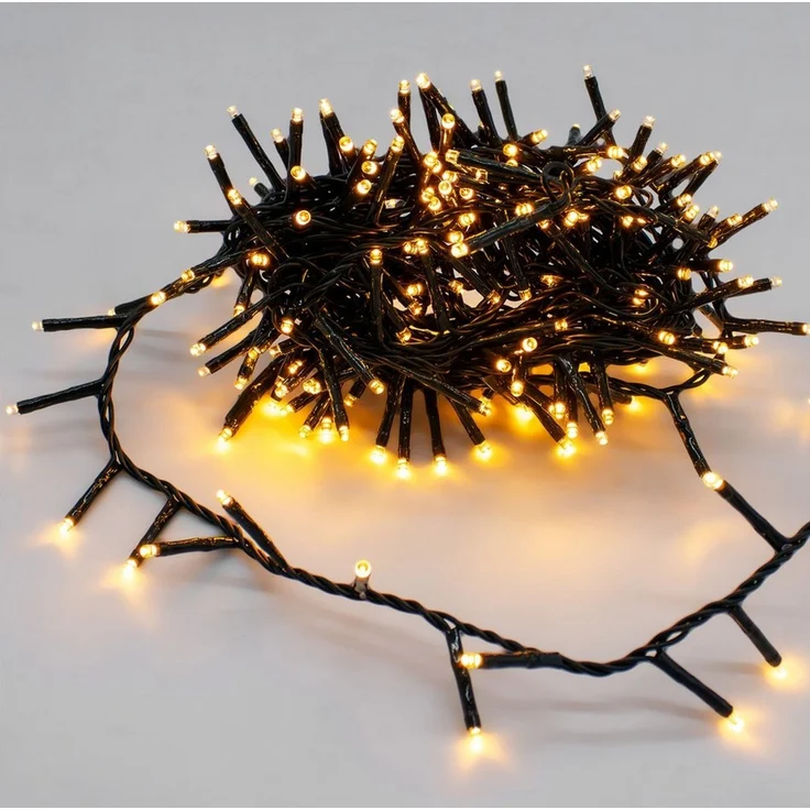 Spetebo LED-Lichterkette Outdoor Weihnachtskette soft gold, mit Timer - 8 Stunden AN / 16 Stunden AUS – Bild 1