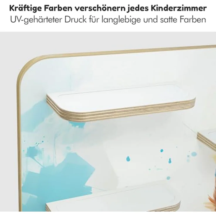 stadtecken Holzregal für Tonies & Toniebox – Musikbox Wandregal aus 10mm Holz – Platz für 35-50 Figuren mit Magnetfunktion – Handgefertigt – Zum Aufstellen oder Aufhängen (Katzenfreunde, Groß) – Bild 7