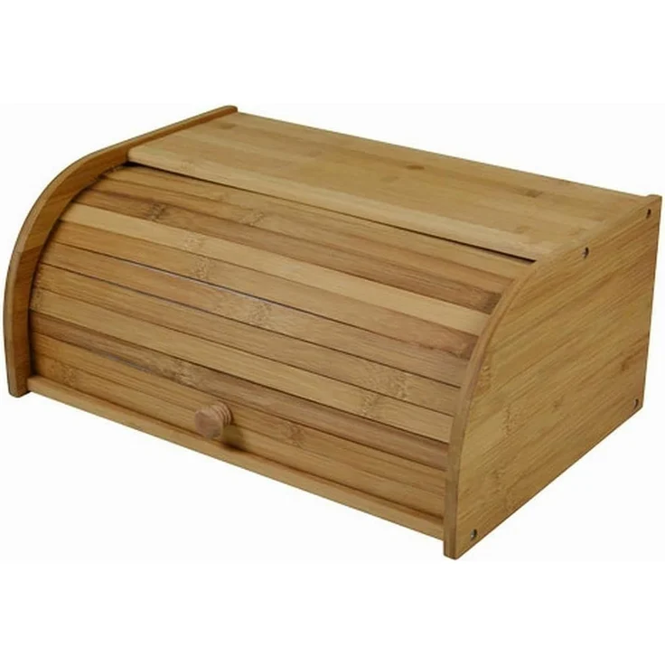 sesua Brotkasten Bambus Brotkasten Brotkiste Brotbox Holz Brotaufbewahrung, Bambus – Bild 2