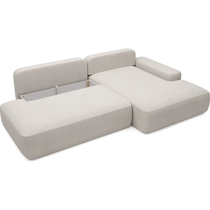 Vente-unique - DAVISO - Schlafsofa - Plastik - Kunststoff (PVC) - Beige - 276 x 164 x 87 cm – Bild 6