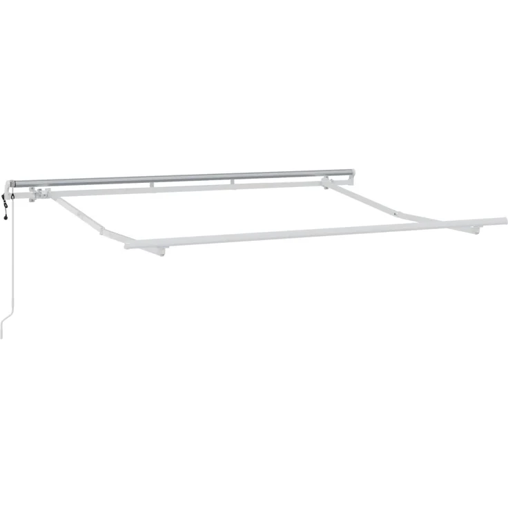 vidaXL Einziehbare Markise Hellgrau und Weiß 300 x 250 cm 3425838 – Bild 2