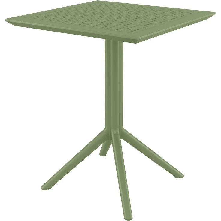 CLP Klapptisch wetterfest Sky klappbarer Gartentisch für den Außenbereich,Form:eckig;Farbe:oliv – Bild 1
