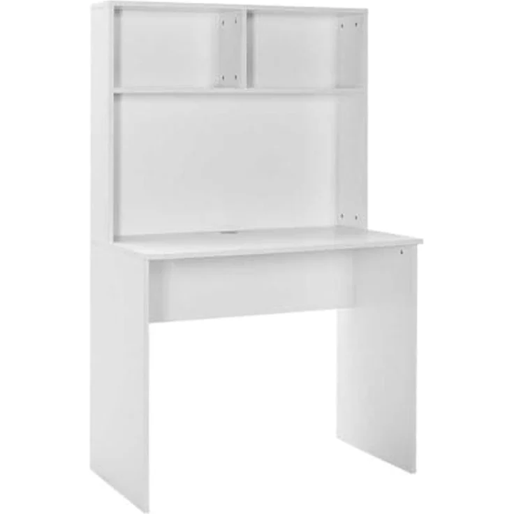 Modern Study Desk, White, 90 x 148 x 52 cm | 100% Melamine Coated Particle Board, 16 mm Thickness | Stylish & Functional for Home Office & Study – Bild 4