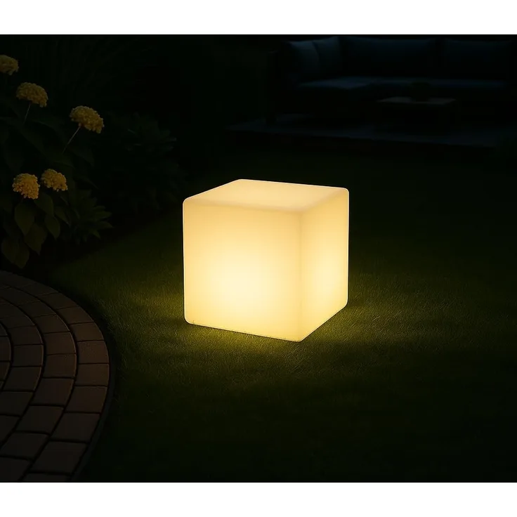 MeLiTec LED Solarleuchte Gartenleuchte Leuchtkörper, LED wechselbar, mit USB - für Innenräume geeignet, Farbwechselfunktion, aus Kunststoff