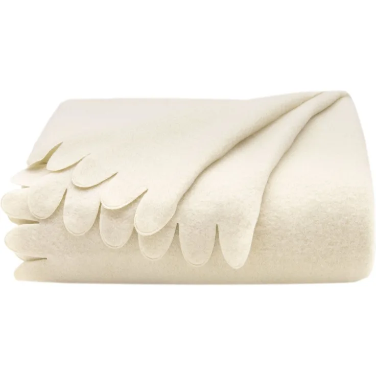 ZOLLNER Kuscheldecke Fleecedecke, 130x170 cm, Polyester, beige