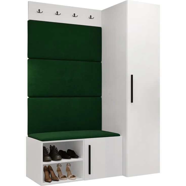 Garderoben-Set Mapreni II (Farbe: Weiß, Manila 35) – Bild 1