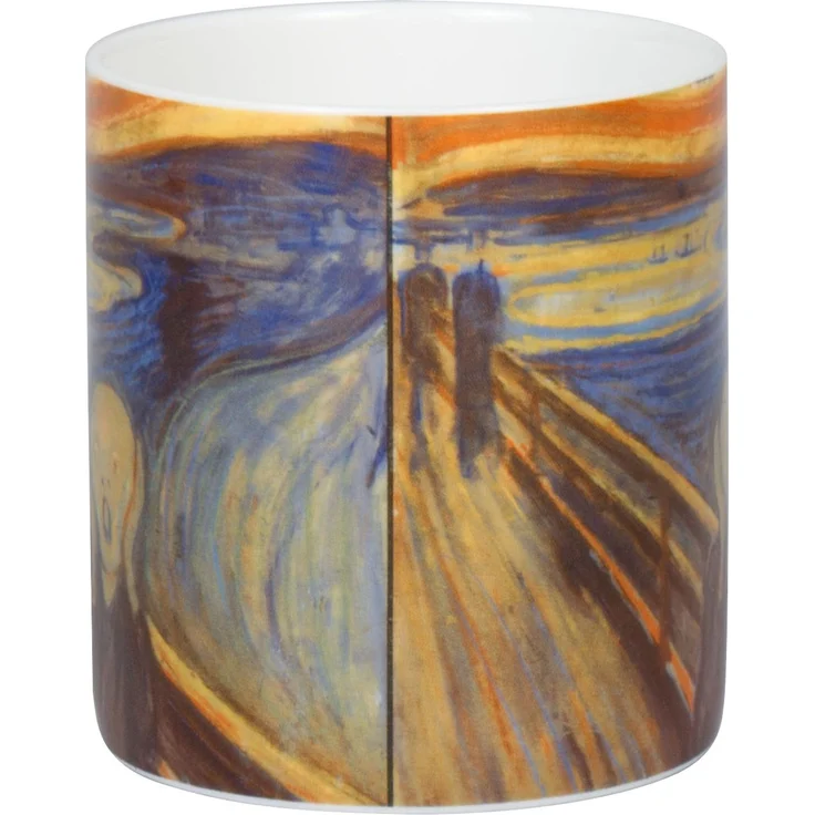 KÖNITZ Becher 1150043052 ARTselection Schrei by Edvard Munch, 400 ml, Bone China Porzellan – Bild 3