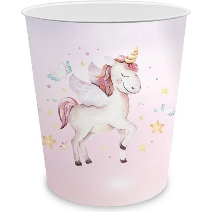 itenga Papierkorb itenga Papierkorb für Kinder - Motiv Einhorn - ca. 11 Liter – Bild 3