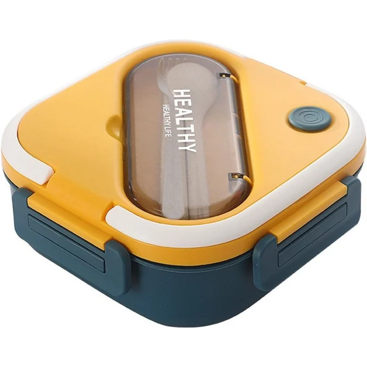Fine Life Pro Lunchbox Kinder Brotdose (3 Fächer), PP5, (1-tlg), Auslaufsicher & BPA-frei-mit Besteck – Bild 1