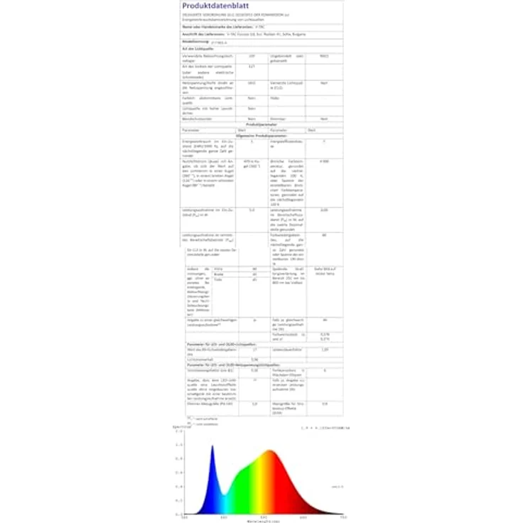 V-TAC 3x LED Glühbirne E27 G45-4,5W (entspricht 40W) - 3er Pack - 470 Lumen - LED Glühlampen - Energiesparlampe - Licht 4000K Neutralweiß – Bild 9