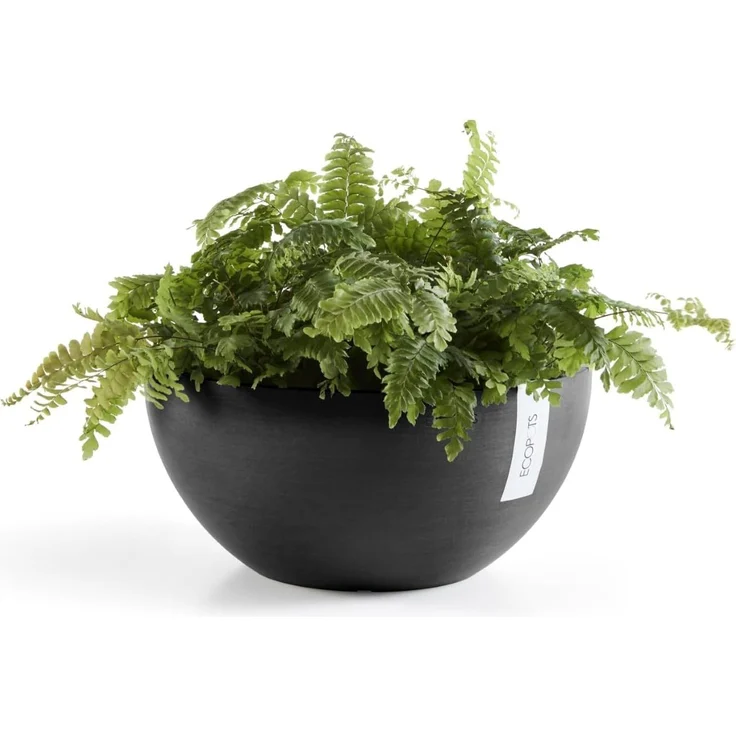 ECOPOTS Blumentopf BRUSSELS Dark Grey, BxTxH: 35x35x16,5 cm – Bild 2