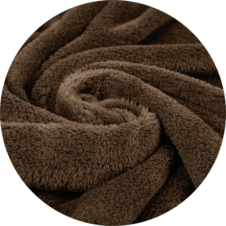 Kuscheldecke mit Ärmeln Braun – Bild 7