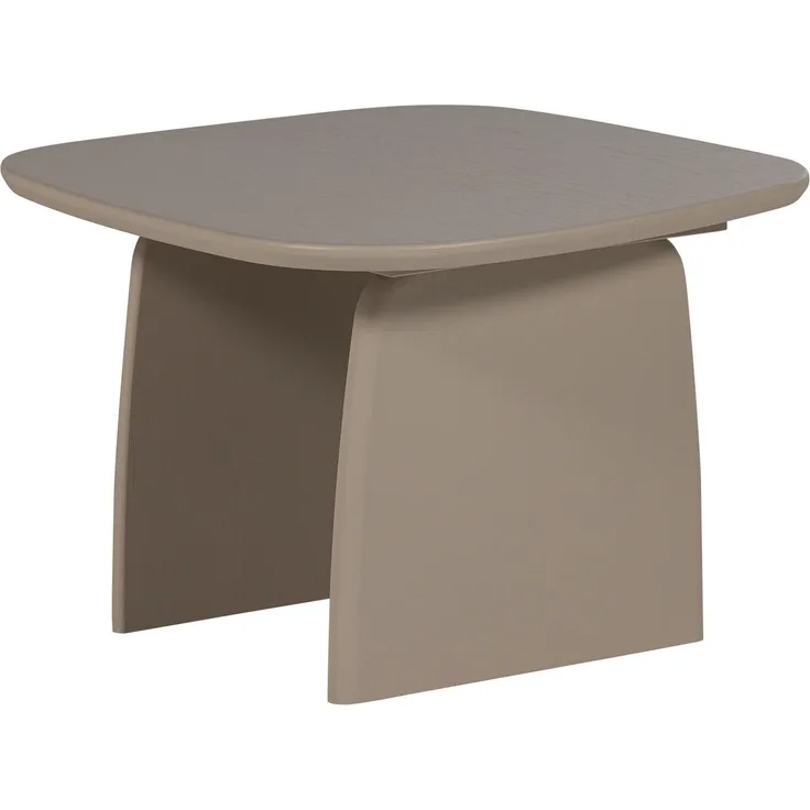 Couchtisch Tablo Eiche FSC, organische Form modern, Dakargrau, 60x60 cm, robust und stilvoll
