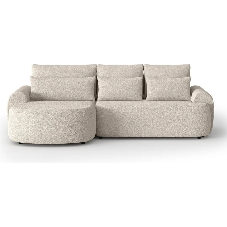 Beautysofa Ecksofa mit Schlaffunktion Olivio, mit Wellenfedern, gepolstertes Ecksofa, im modernen Stil, mit Bettkasten – Bild 1