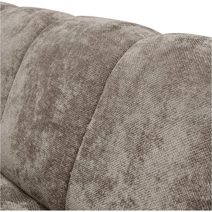 Beautysofa Ecksofa mit Metallbeine in schwarzer VOLARE L, mit höchstem Sitzkomfort, ohne Schlaffunktion – Bild 3