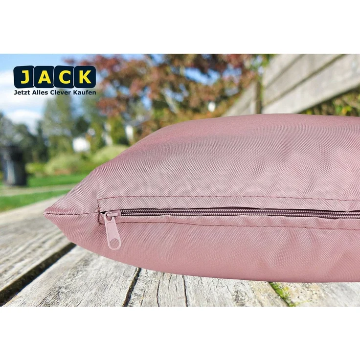 JACK Kissenbezüge 2er Set 40x60cm Outdoor Wasserfest, (2 Stück), 2x Kissenhülle, strapazierfähig, wasserabweisend, Innen & Außen – Bild 4