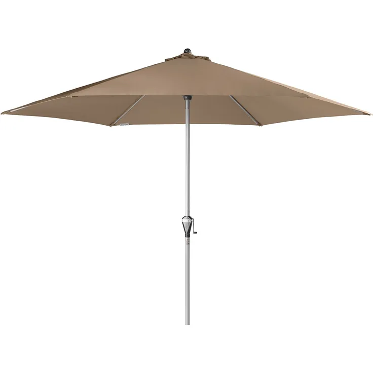 Doppler Sonnenschirm / Kurbelschirm "Active Auto Tilt 320", 320 cm Greige