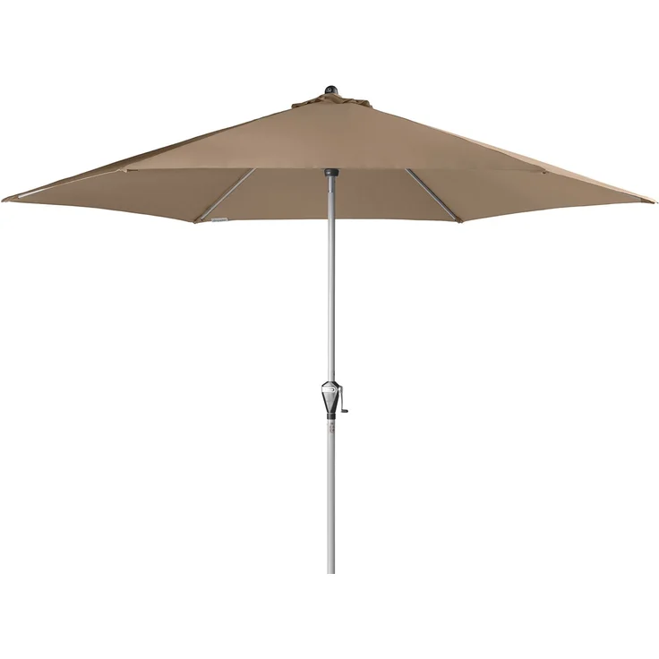 Doppler Sonnenschirm / Kurbelschirm "Active Auto Tilt 320", 320 cm Greige – Bild 1