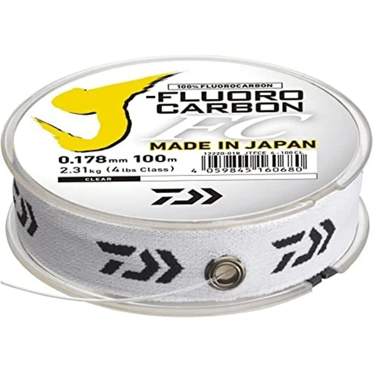 Daiwa Vorfachschnur, 100 m Länge, Daiwa J-Fluorocarbon(E) 100m 0.298mm Vorfachmaterial – Bild 2