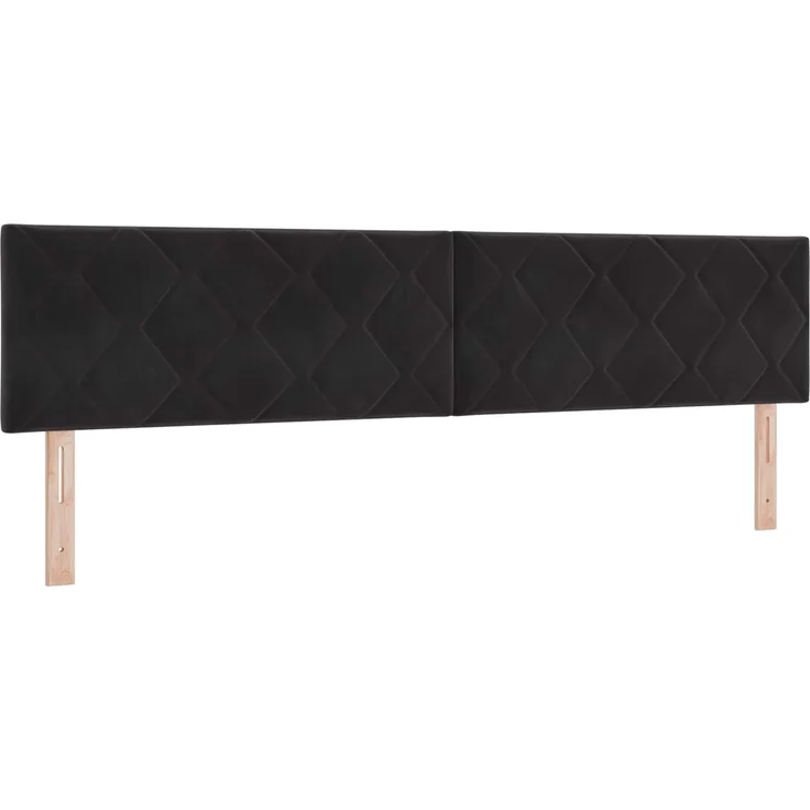 vidaXL Ottoman Bett mit Matratze Schwarz 200 x 200 cm Samt 3456653 – Bild 4