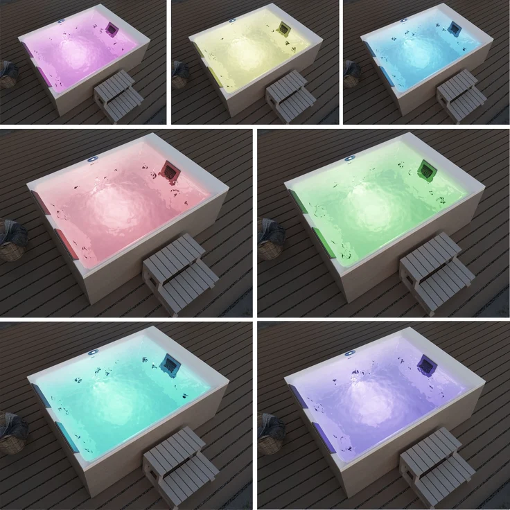 HOME DELUXE Outdoor-Whirlpool 'Nimbus Deluxe Pure', 190 x 140 cm, für 2 Personen – Bild 8