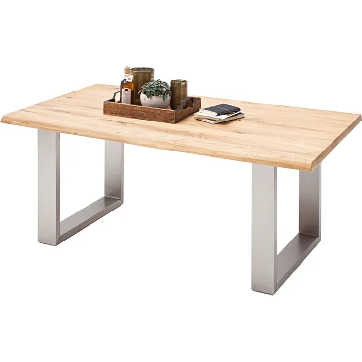 Esstisch >Greta VII< in Balkeneiche aus Massivholz - 180x77x90cm (BxHxT)