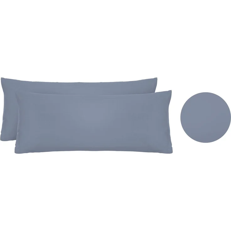 biberna Feinjersey-Kissenbezug, 2-teilig, blau, 40x60 cm – Bild 5