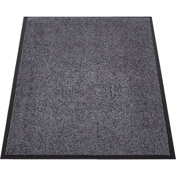 Andiamo 'Super Wash & Clean' Fußmatte, Made in Belgium, rechteckig, Höhe: 7 mm, rutschhemmend, waschbar, Grau, 60 x 90 cm (Rechteckig) – Bild 4