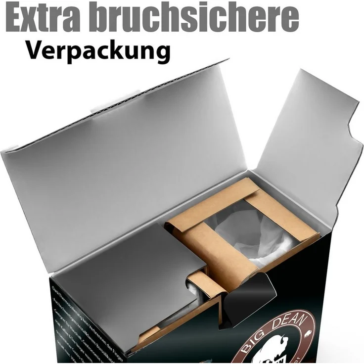 BigDean 4 Stück hohe doppelwandige Latte Macchiato Gläser 350 ml aus Borosilikatglas – Kaffeegläser in Geschenkverpackung – Bild 4