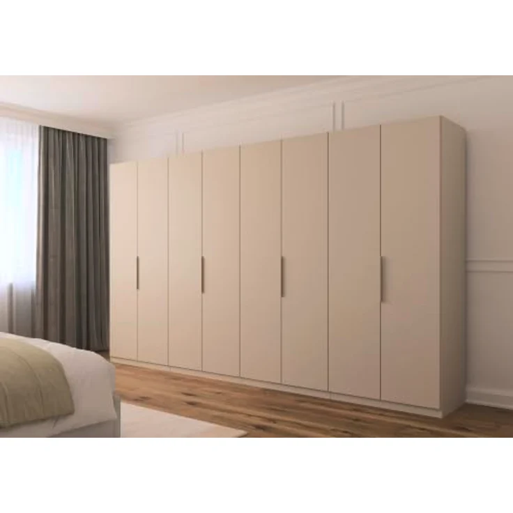 Rauch Möbel MYLORA, Kleiderschrank, Farbe Beige, Breite 360 cm | Schrank mit patentiertem Schnellmontagesystem, 8-türig, Zubehör Comfort, für Schlafzimmer, Ankleidezimmer, Garderobe – Bild 2