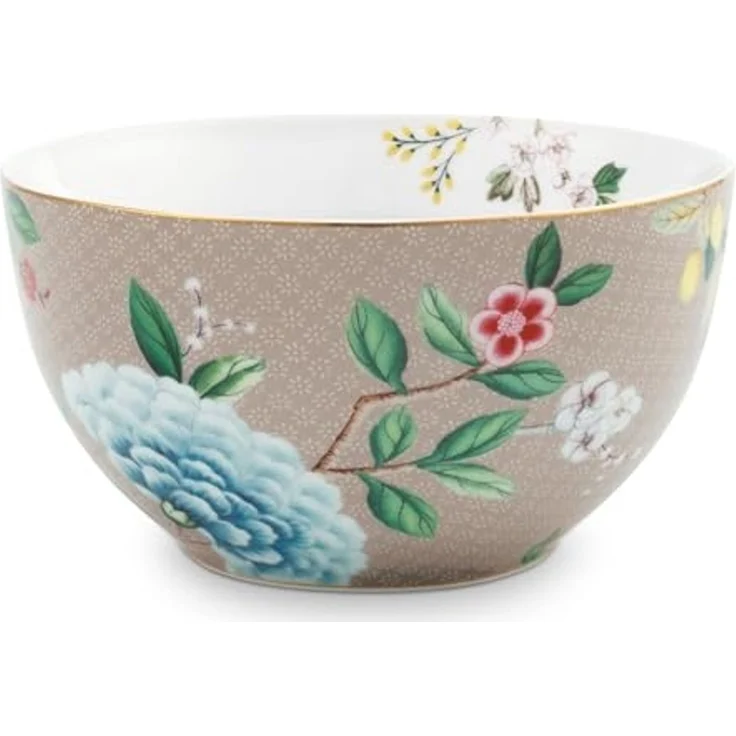 PiP Studio Schale Blushing Birds Bowl khaki 15 cm, Porzellan, (Bowls), Bowl Blushing Birds Khaki 15cm – Bild 1
