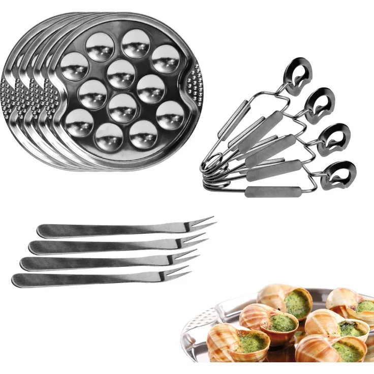 COOK CONCEPT Schnecken-Dienstprogramm, Silber, One Size, Einheitsgröße, KU6097