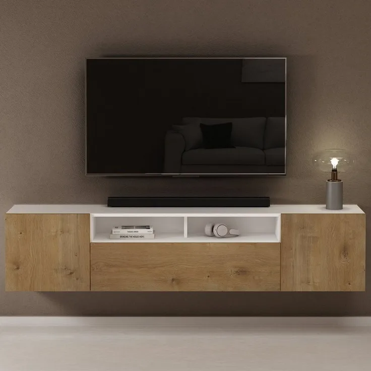 doporro Lowboard TV-Schrank Fernsehschrank Hängend 180x34.4x39cm Fernsehschrank3