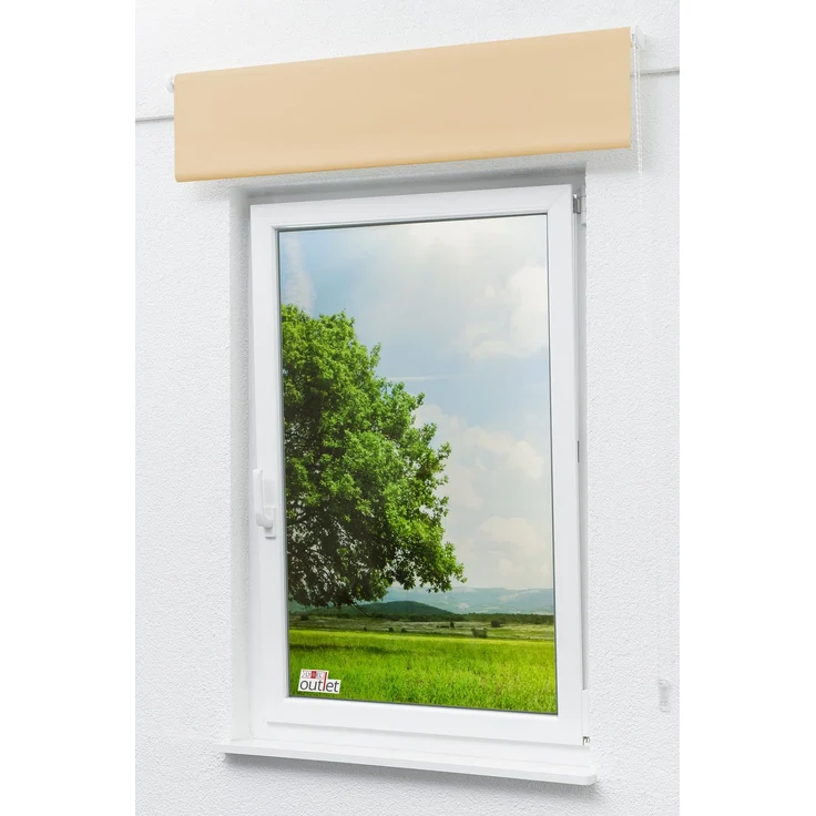Lysel Outlet - Basisrollo Tageslicht Apricot, (B x H) 122.50x175 cm in beige/apricot – Bild 5