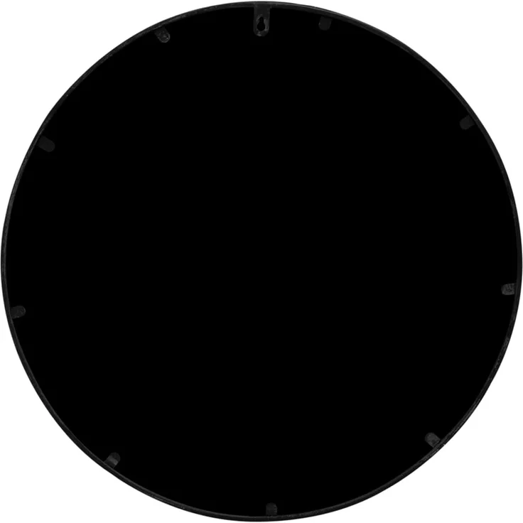 Spiegel, Wandspiegel Schwarz 60x2,5 cm Eisen Rund für den Innenbereich – Bild 4