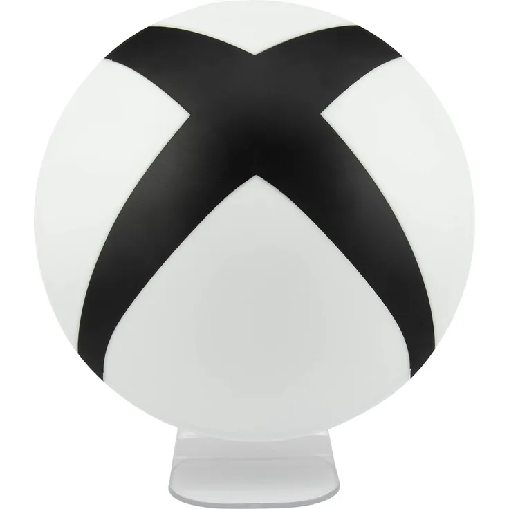 Microsoft XBox 3D Lampe Logo schwarz/weiß, rund, USB- oder batteriebetrieben.