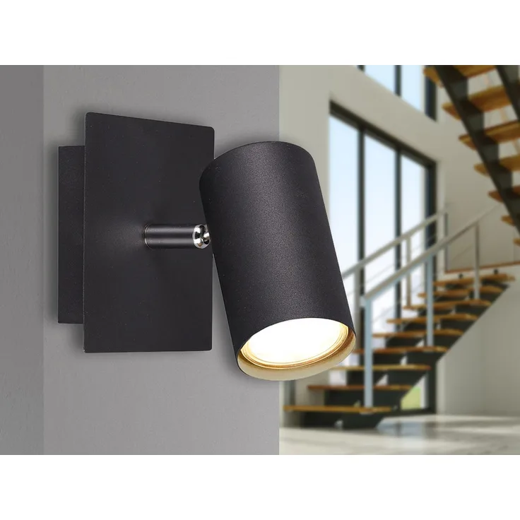Trio Marley Wandleuchte 25W, GU10, Schwarz (802400132)
