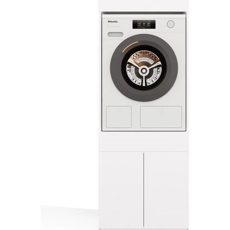 MAGOWA Waschmaschinenumbauschrank Platzsparender Waschmaschinenschrank für Waschmaschine oder Trockner (1 er Set) Kombinierte Geräte- & Stauraumlösung